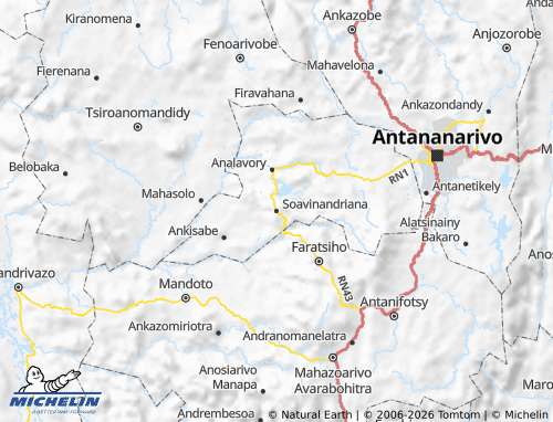 Mapa MICHELIN Soavinandriana - ViaMichelin