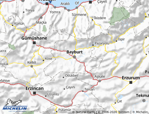 Carte MICHELIN Bayburt - ViaMichelin