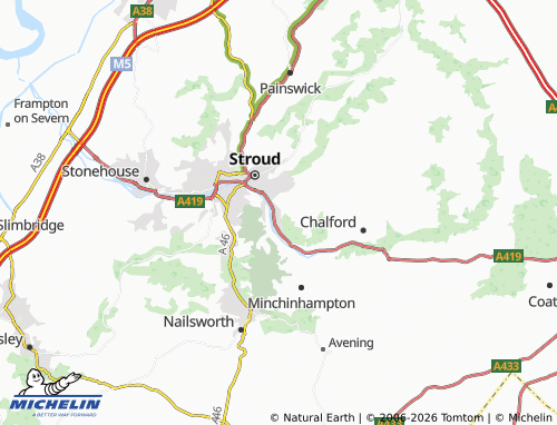 MICHELIN Thrupp map - ViaMichelin
