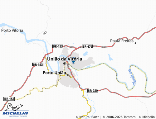 MICHELIN Bento Munhoz da Rocha map - ViaMichelin