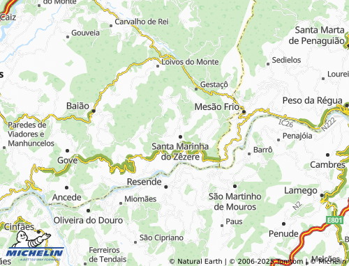 Mapa MICHELIN Pinheiro Bordalo - ViaMichelin