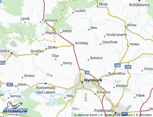 Mappa MICHELIN Všechlapy - ViaMichelin