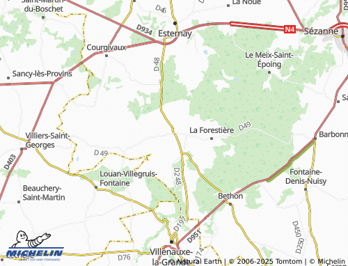 MICHELIN Les Essarts-le-Vicomte map - ViaMichelin