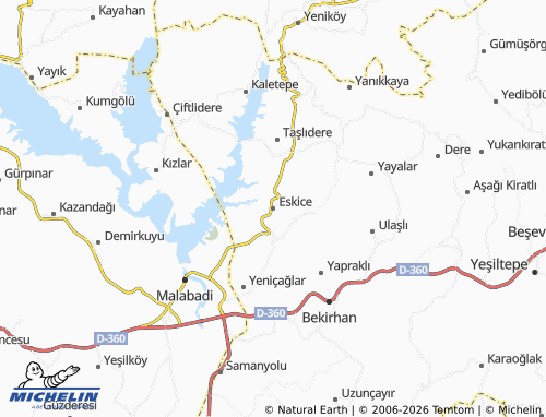 Mappa MICHELIN Eskice - ViaMichelin
