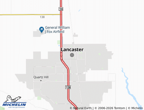 Mapa MICHELIN Lancaster - ViaMichelin