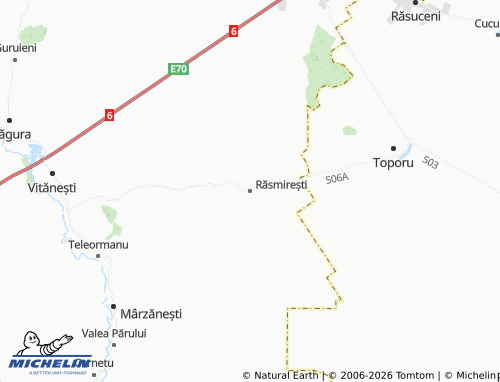 MICHELIN Răsmirești map - ViaMichelin