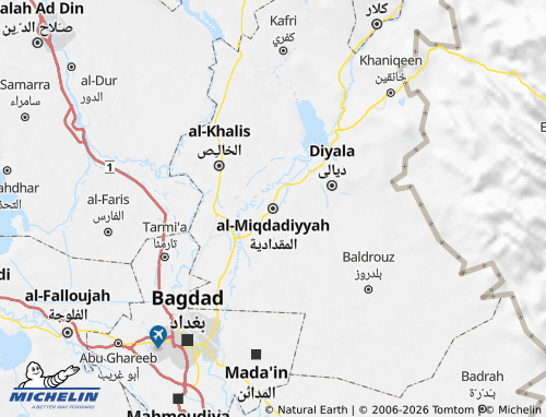 Mapa MICHELIN al-Miqdadiyyah - ViaMichelin