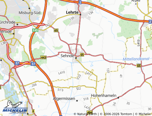 MICHELIN Sehnde map - ViaMichelin