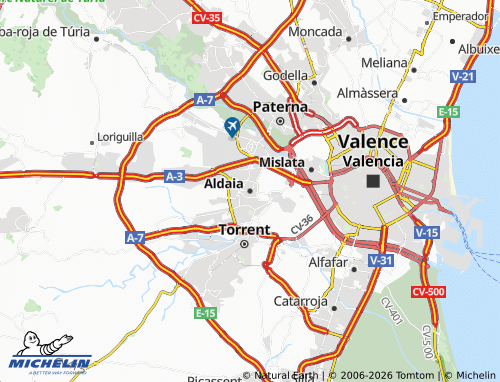 Carte MICHELIN Aldaia - ViaMichelin