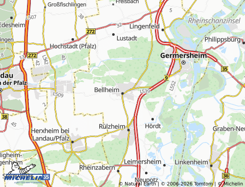 MICHELIN Bellheim map - ViaMichelin