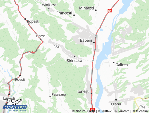 MICHELIN Șirineasa map - ViaMichelin