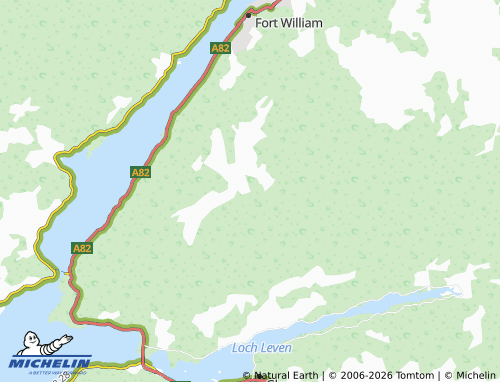 MICHELIN Blar a' Chaorainn map - ViaMichelin