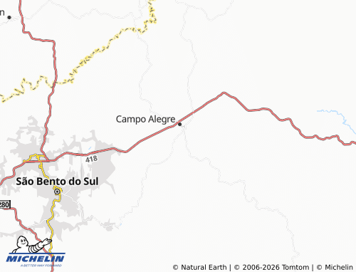 Mapa MICHELIN Cascatas - ViaMichelin