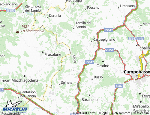 Mapa MICHELIN Valli - ViaMichelin