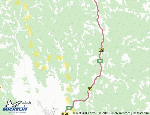 Mapa MICHELIN Krtok - ViaMichelin