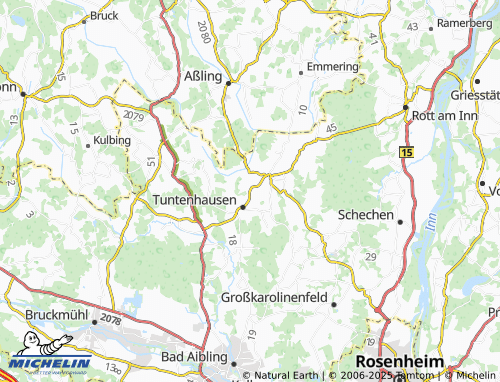 MICHELIN-Landkarte Hörmating - ViaMichelin