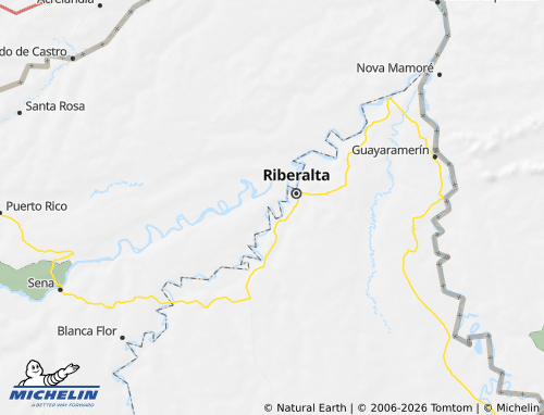 MICHELIN Madre de Dios map - ViaMichelin