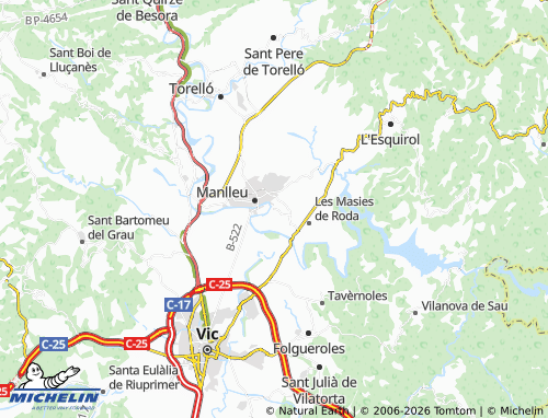 Carte MICHELIN El Vicenç - ViaMichelin