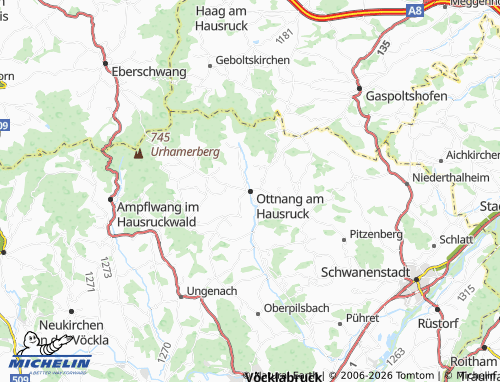 MICHELIN-Landkarte Ottnang am Hausruck - ViaMichelin