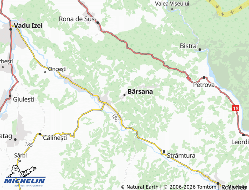 MICHELIN Bârsana map - ViaMichelin