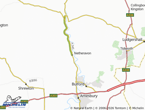Carte MICHELIN Netheravon - ViaMichelin