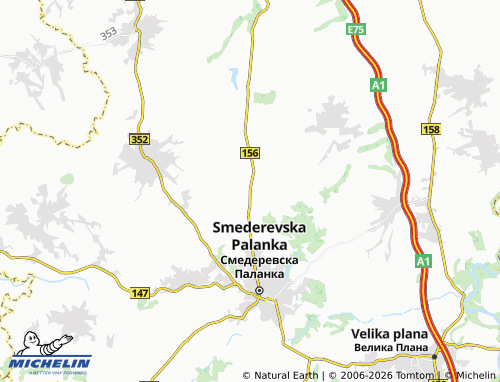 Mapa MICHELIN Grčac - ViaMichelin