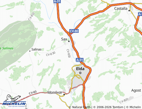 Mappa MICHELIN El Caco - ViaMichelin