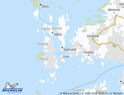 Carte MICHELIN Kalvsund - ViaMichelin