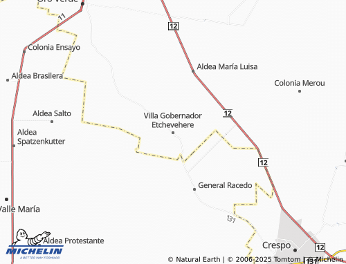 MICHELIN Villa Gobernador Luis F. Etchevere map - ViaMichelin