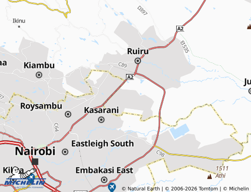 MICHELIN Kiu map - ViaMichelin