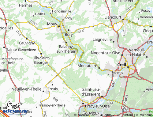 Mapa MICHELIN Cires-lès-Mello - ViaMichelin