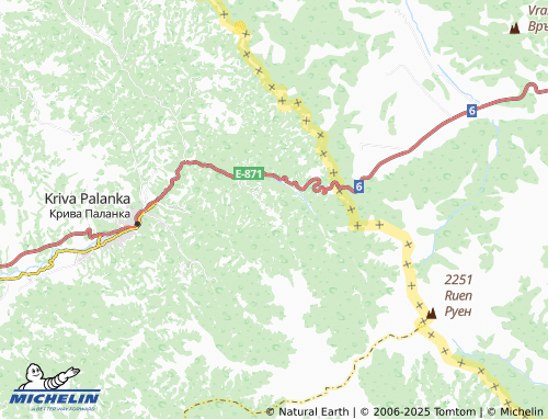 MICHELIN Straovica map - ViaMichelin