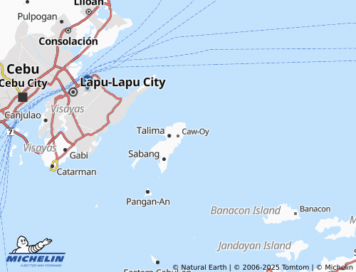 MICHELIN Caw-Oy map - ViaMichelin