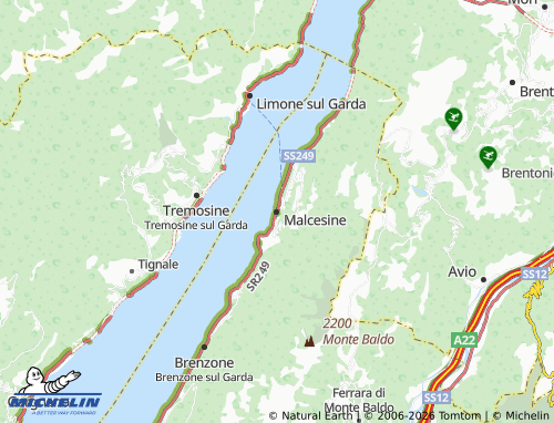 MICHELIN Malcesine map - ViaMichelin