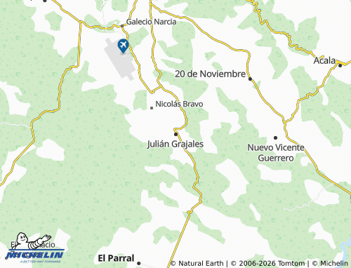 MICHELIN Julián Grajales map - ViaMichelin