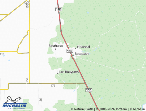 MICHELIN Bacabachi map - ViaMichelin