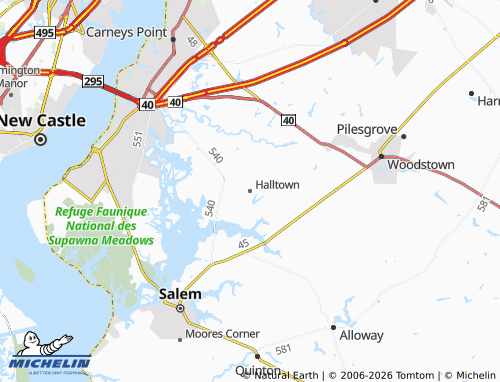 Mappa MICHELIN Halltown - ViaMichelin