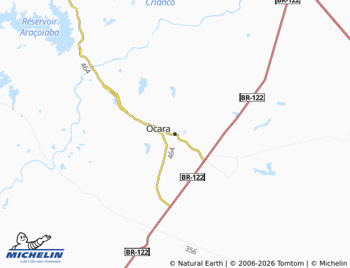 MICHELIN-Landkarte Ocara - ViaMichelin