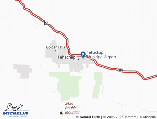 Mapa MICHELIN Tehachapi - ViaMichelin