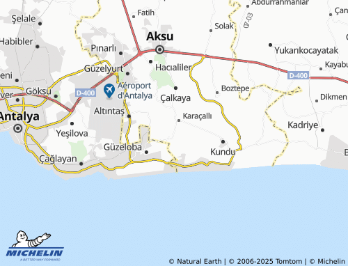 MICHELIN Kemerağzı map - ViaMichelin