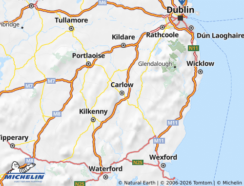 MICHELIN Carlow map - ViaMichelin