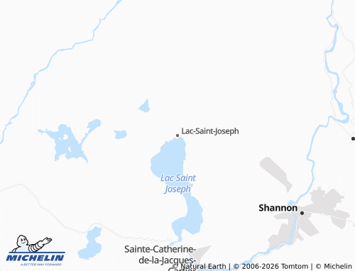 Kaart MICHELIN Lac-Saint-Joseph - ViaMichelin