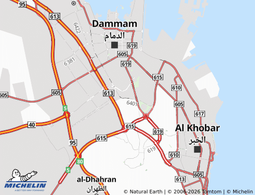 MICHELIN Al Firdaws map - ViaMichelin