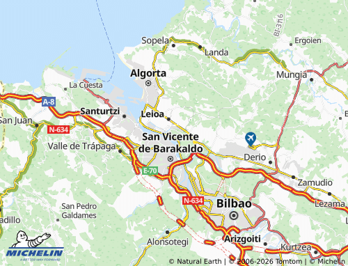 MICHELIN Astrabudua map - ViaMichelin