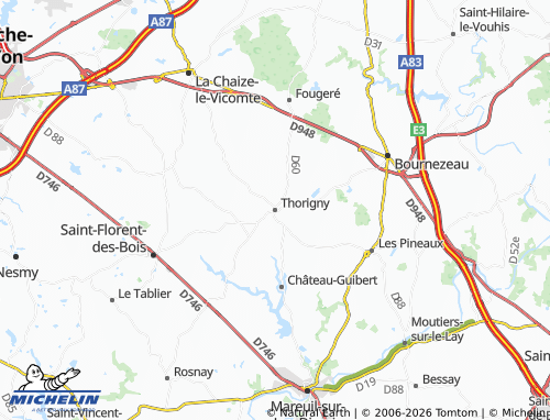 MICHELIN Thorigny map - ViaMichelin