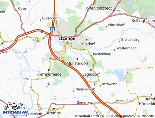 MICHELIN Münsterdorf map - ViaMichelin