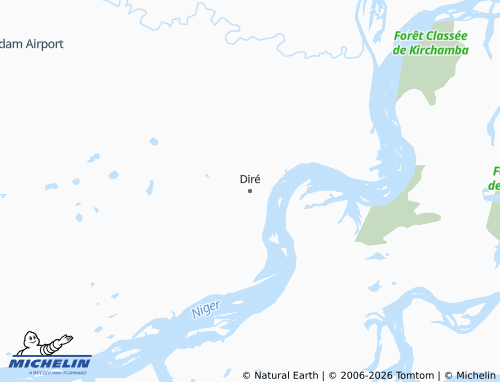 MICHELIN Diré map - ViaMichelin