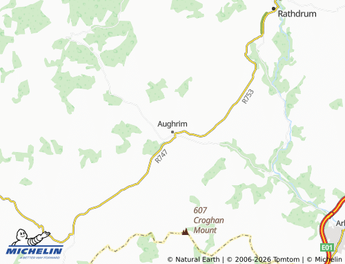 Mappa MICHELIN Aughrim - ViaMichelin