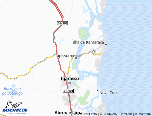 Mapa MICHELIN Itapissuma - ViaMichelin