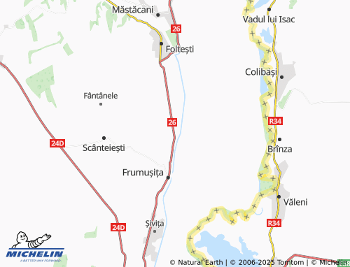 MICHELIN-Landkarte Tămăoani - ViaMichelin